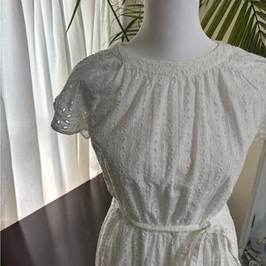 GAP White Eyelet Dress